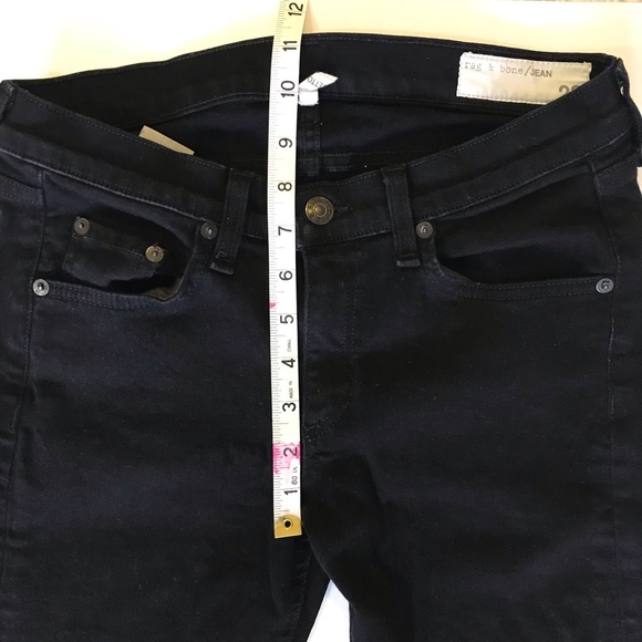 Rag and Bone Stiletto Boot cut black jeans 28 - Picture 11 of 16